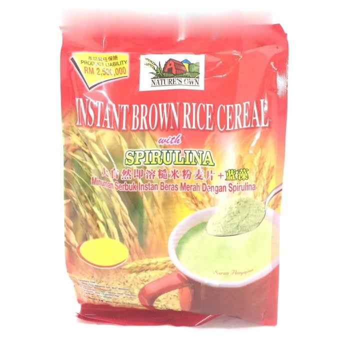

NATURE'S OWN INSTANT BROWN RICE CEREAL WITH SPIRULINA (NO SUGAR)