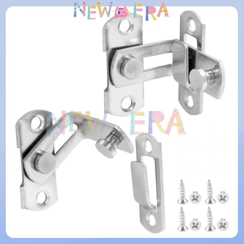 HomePlus Gembok Kamar Slot Jendela Gerendel Gesper Pintu Gesper Sudut Kanan 90 Derajat Cantol Pintu 