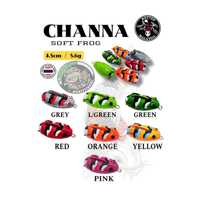 UMPAN CHANNA SOFT FROG BOYTEP