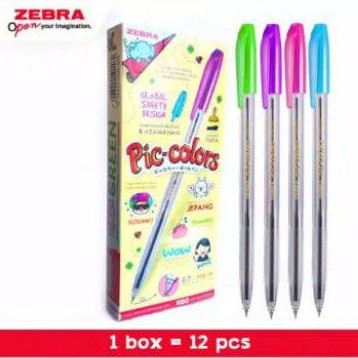 

Bulpen Zebra Pic Colors 0.7mm Warna Hitam