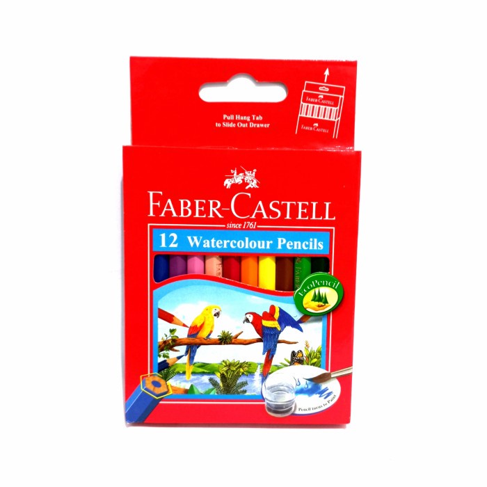 

Faber Castell Pensil Gambar Cat Air Parrot 12 Warna Pendek