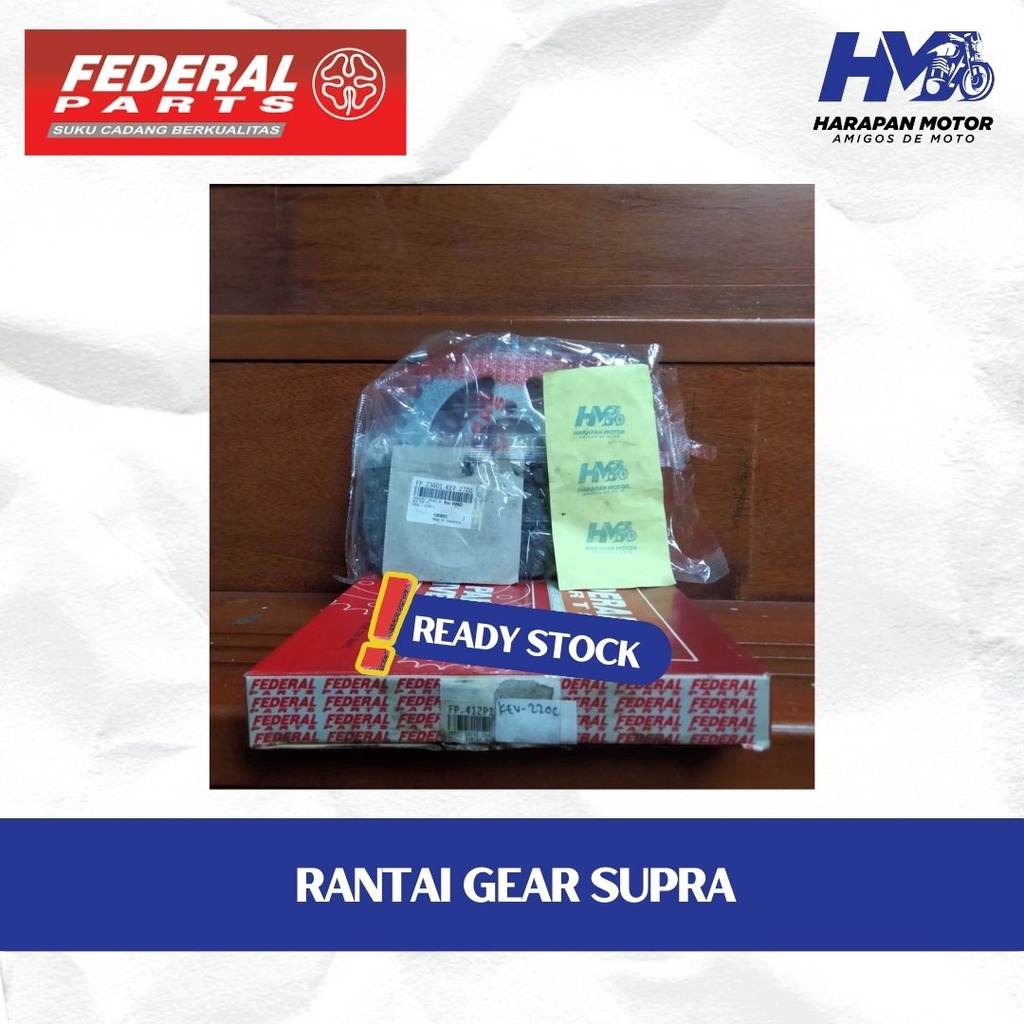 Gear set, Rantai Gear Supra FEDERAL FP-412P1-KEV-220C