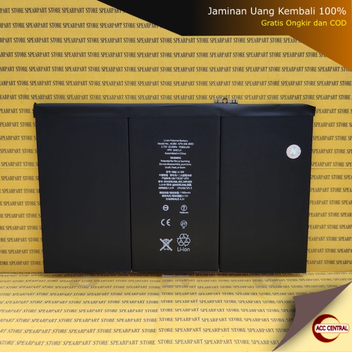 Baterai Batre Pengganti iPad 3 / iPad 4 - Battery Batrai Batere