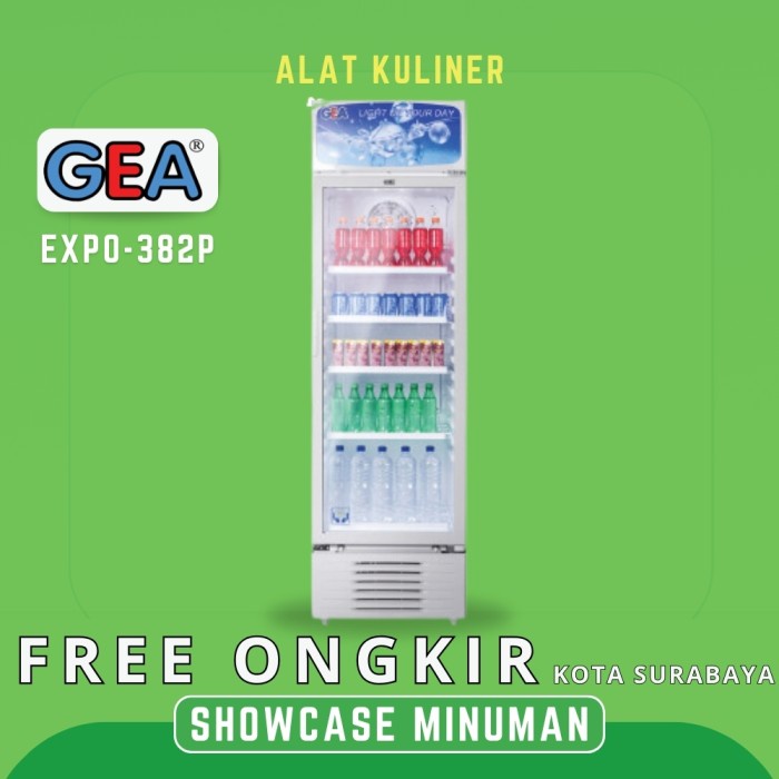 Showcase Cooler Gea Expo-382p Showcase Pendingin Minuman 382 Liter