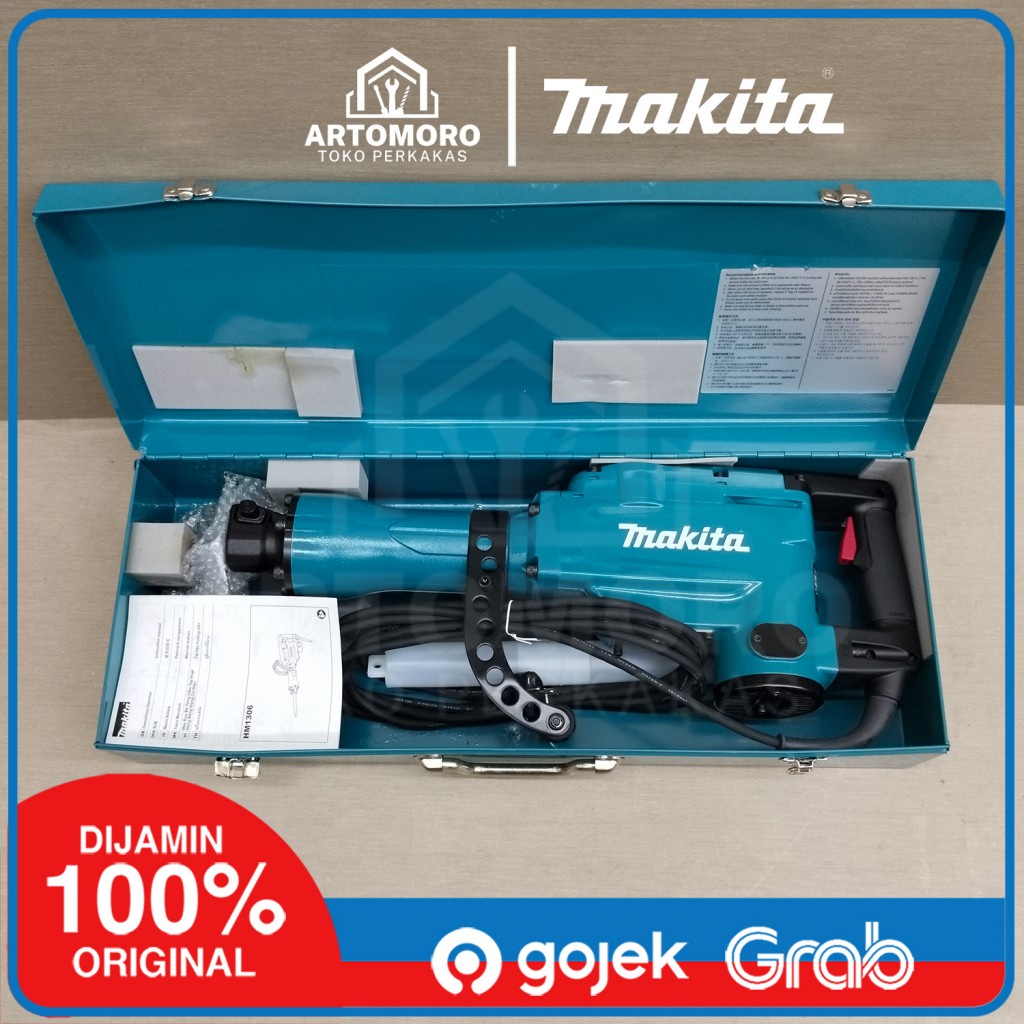 Mesin Bobok Beton Makita HM1306 1510Watt - Demolition Hammer Jack Hammer 30mm