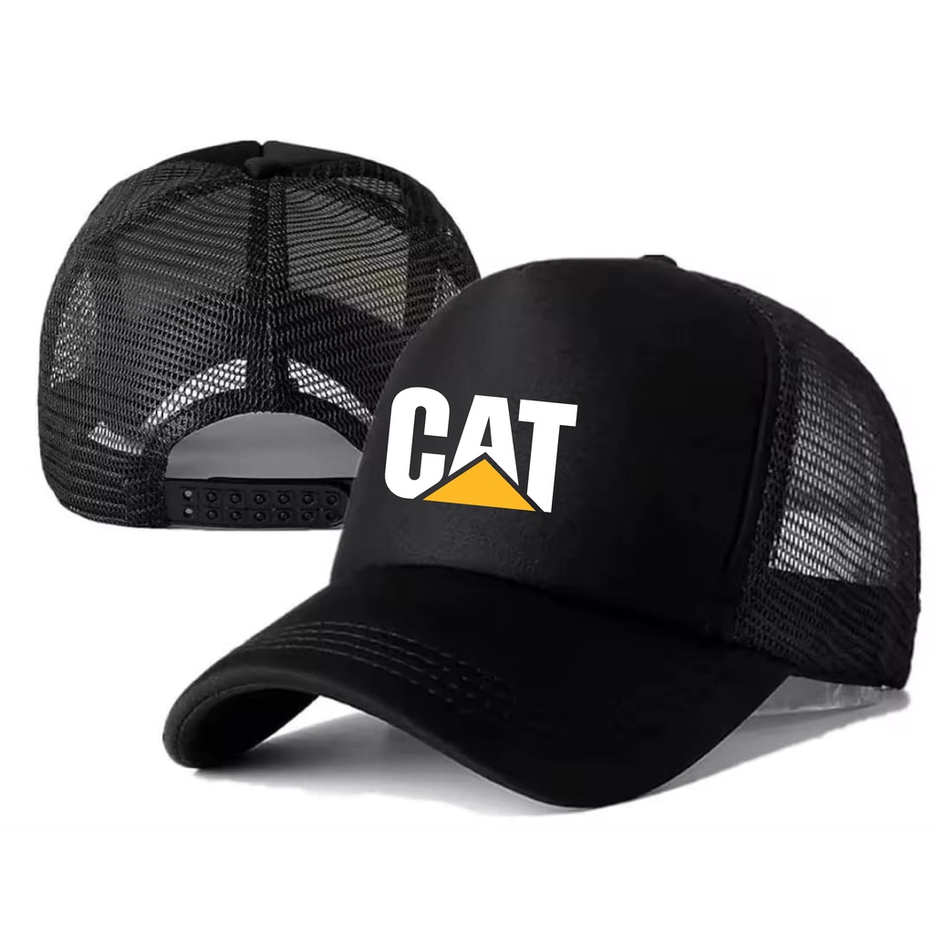 TOPI  TRUCKER JARING LOGO Caterpillar