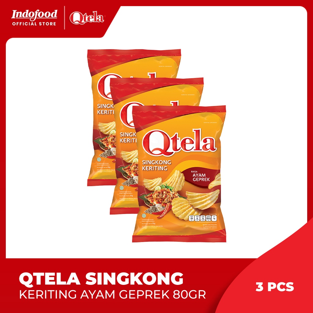 Promo Harga Qtela Singkong Keriting Ayam Geprek 80 gr - Shopee