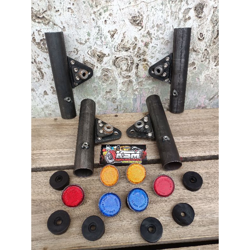 KUPINGAN LAMPU K5 TEYENG SET MATA KUCING AS 33 PNP SHOK DEPAN NINJA R RR SS PNP BATOK CD/BREKET KUPI