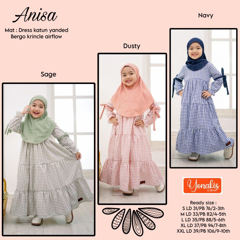 UMAYA - GAMIS ANAK BY YONAKIS ORIGINAL / set gamis anak /gamis yonakis