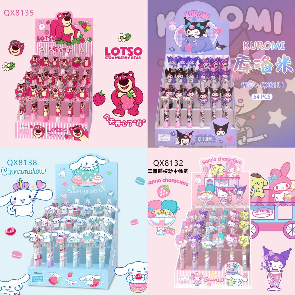 

(DELIN) PULPEN MEKANIK SANRIO GEL 0.5 ALKRILIK TEBAL SANRIO LUCU PREMIUM PULPEN LOTSO MOROL KUROMI MELODY