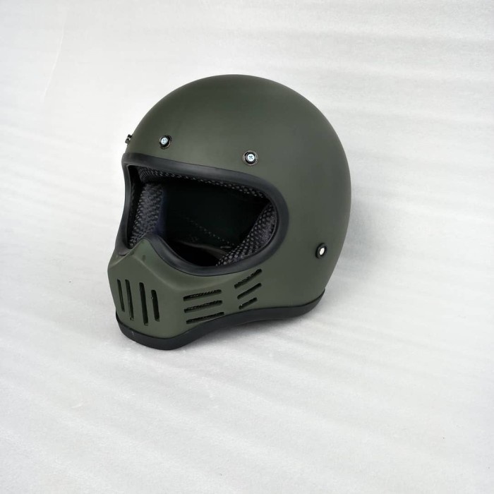 HELM CUSTOM CAKIL M30 ( MR HELM ) / HELM CLASSIC / HELM RETRO - ARMY DOFF, L