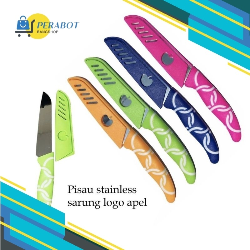 [KB BKS] PISAU BUAH APEL MINI DENGAN SARUNG