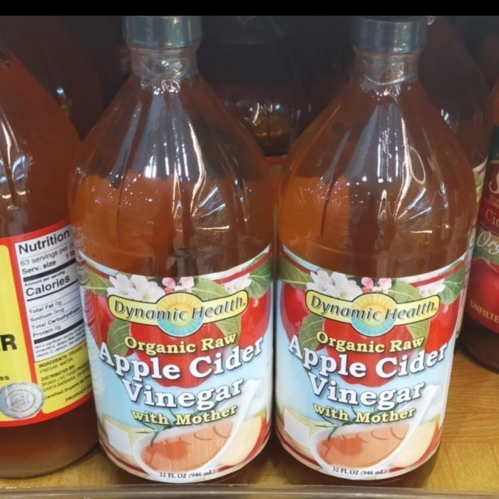 

dynamic health apple cider vinegar with mother organic raw 32oz