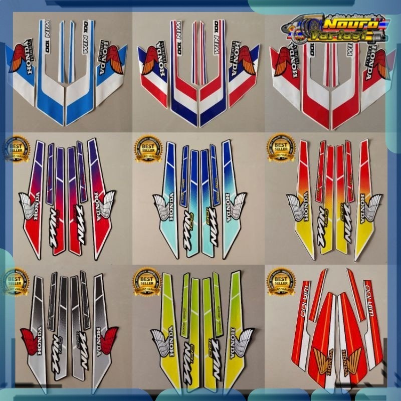 Stiker Striping Honda Win 100 stiker  standar bagus