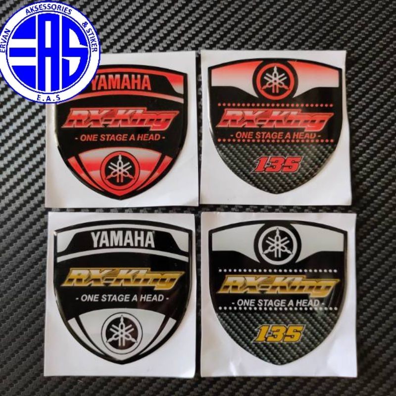 Stiker Emblem logo Yamaha RX king 135 timbul   bagus