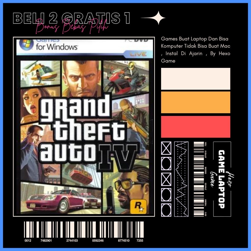 GRANT THEFT AUTO 4 - GTA 4 - GAME PC - GAME LAPTOP - LINK DOWNLOAD