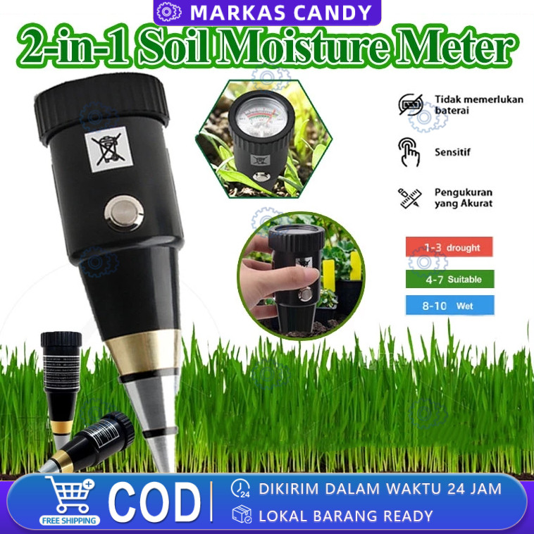 

Alat Penggukur Tanah 2 in 1 Pen Type PH Meter Soil Analyzer Tester Meter