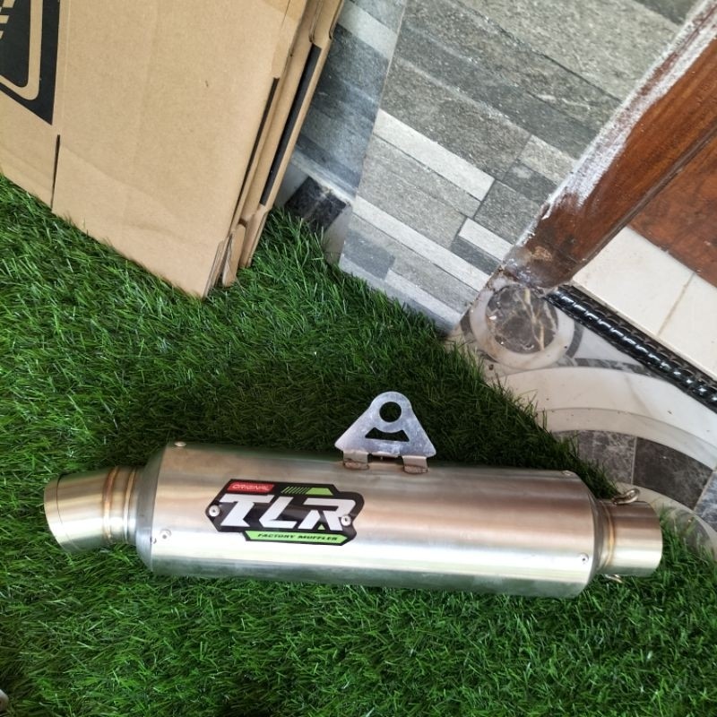 Silencer terbaru  knalpot racing TLR JENONG  bulat panjang full bass