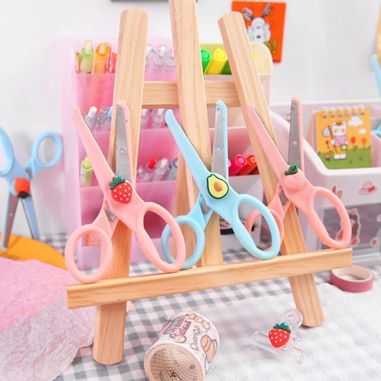 

Gunting Kertas Gunting Sekolah Aman Untuk Anak Gunting Korea Lucu Motif Karakter Makin Fashion