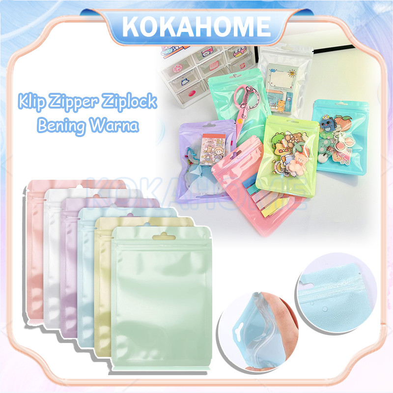 plastik ziplock warna pink / plastik ziplock / varian warnaplastik ziplock klip