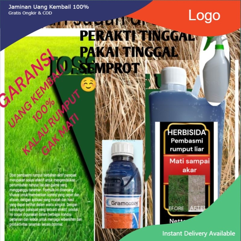 cod herbisida gramaxone cairan pembasmi rumput peraktis 1 liter murah