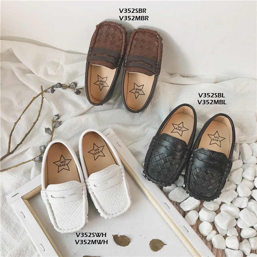 SEPATU PANTOVEL IMPORT FLATS ANAK LAKI LAKI DAN PEREMPUAN KULIT SINTETIS LEATHER MODEL PANSUS LOAFER