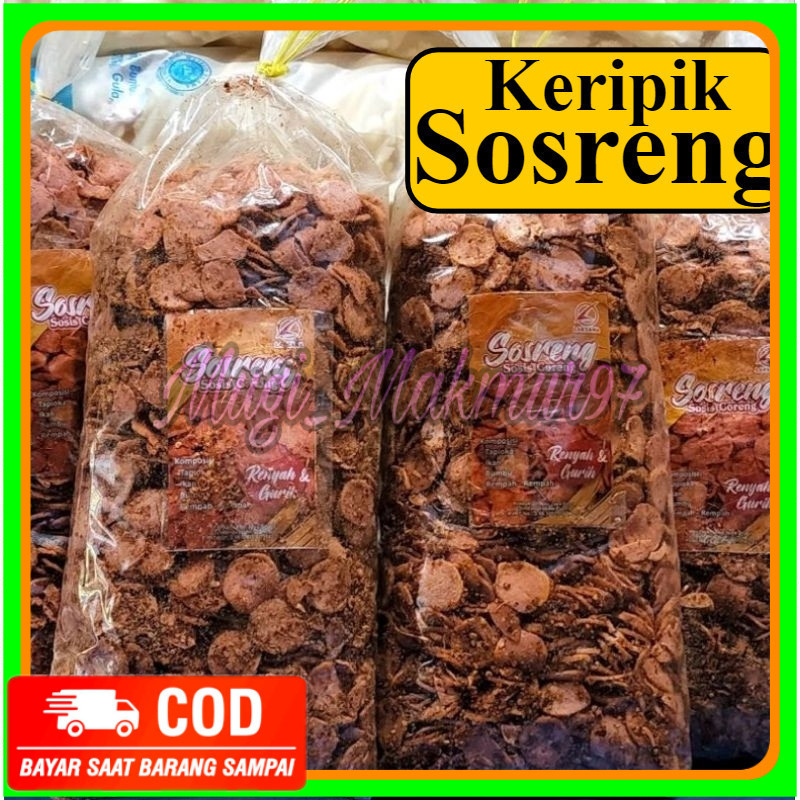 

keripik SOSRENG 1kilogram sosis goreng pedas