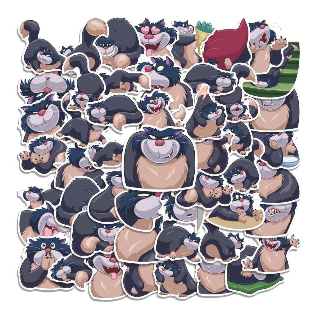 

COD 50 Pcs Stiker CAT LUCIFER Lucu Anti Air Untuk Dekorasi Notebook Sepeda Skateboard Handphone