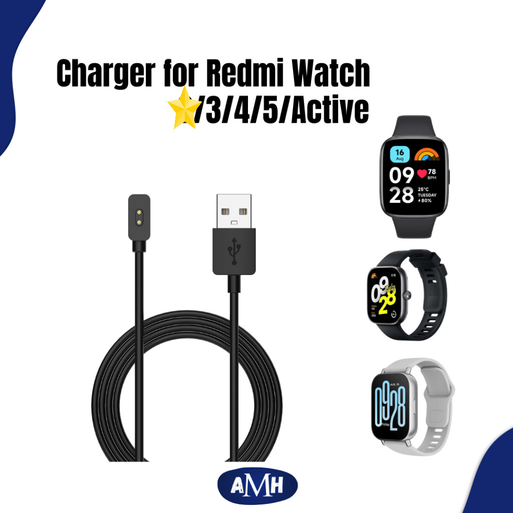 Charger for Redmi watch 3 Active | Watch 4 | Watch 5 | Watch 5 lite | Watch 5 Active