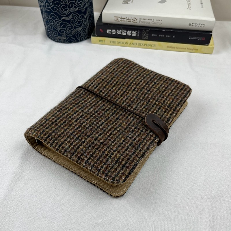 

Retro Pure Wool A6 Notebook, Handmade Fabric Journal