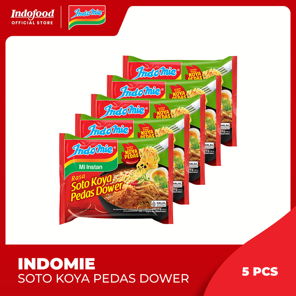 

5 PCS - Indomie Rasa Soto Koya Pedas Dower 76 Gr