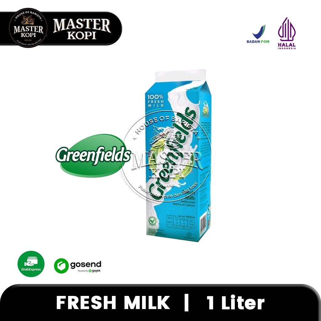 

Greenfields Susu UHT 100% FRESH MILK 1 Liter - KHUSUS INSTANT