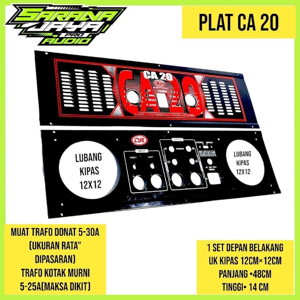 PLAT CA 20 POWER AMPLIFIER MERAH