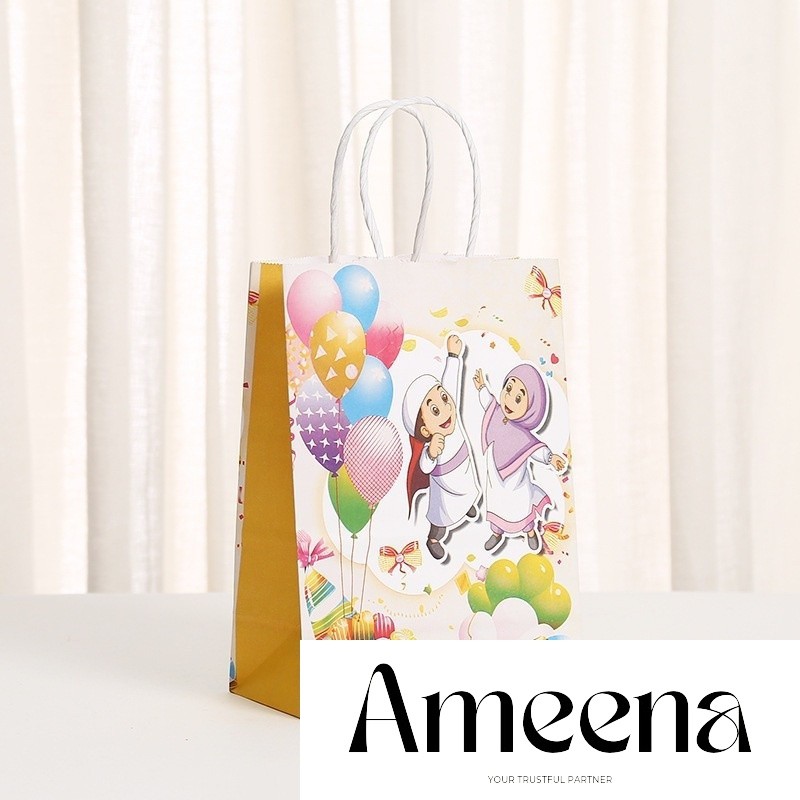 

Paperbag lucu tema Ramadhan Idul Fitri Lebaran / Tas Kado Idul Fitri Ramadhan Lebaran motif cowo cewe