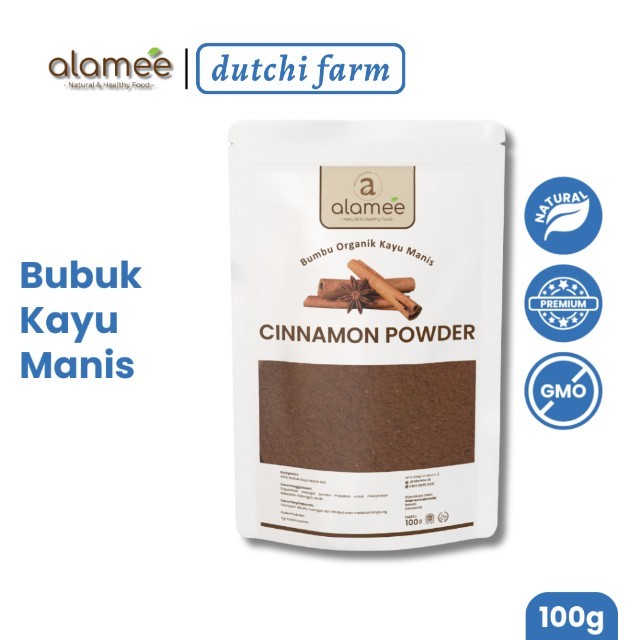 

ALAMEE Kayu Manis Bubuk Cinnamon Powder kayumanis Murni Asli Tanpa Campuran Bumbu Organik 100g Dutchi Farm