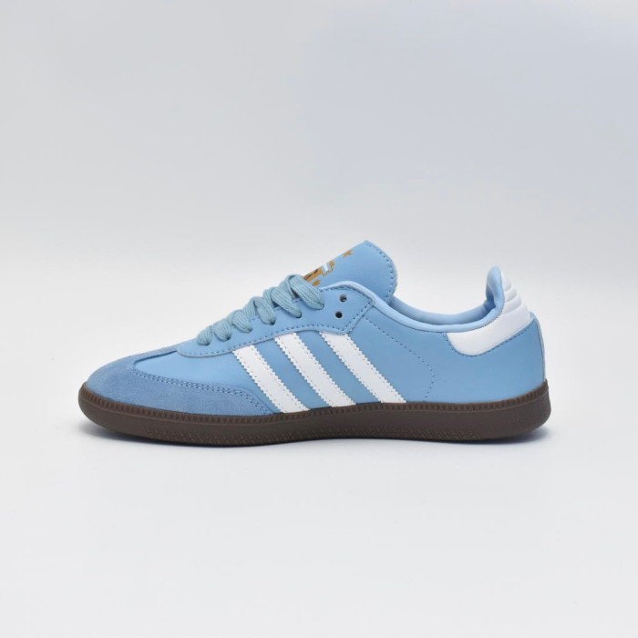 Sepatu Adidas Samba OG Classics Team Argentina Clear Blue (100% BNIB) Sneakers Pria Original Import