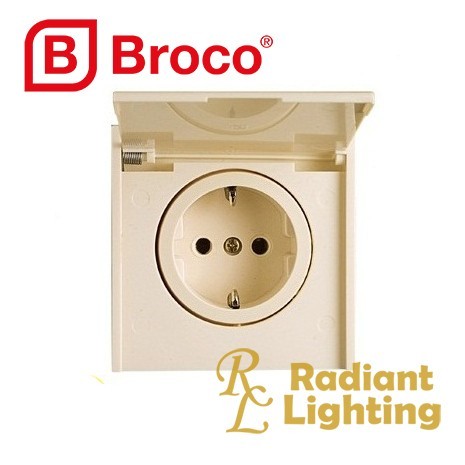 Broco Stop Kontak Tutup Inbow Tanam Dinding Tembok