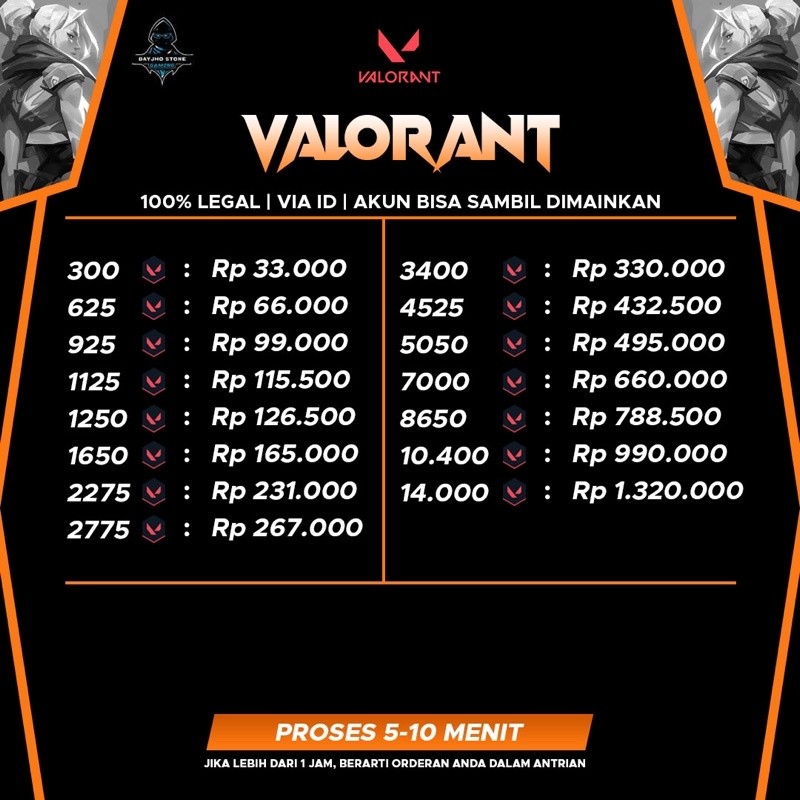 JUAL TERCEPAT VALORANT POINTS FAST #3