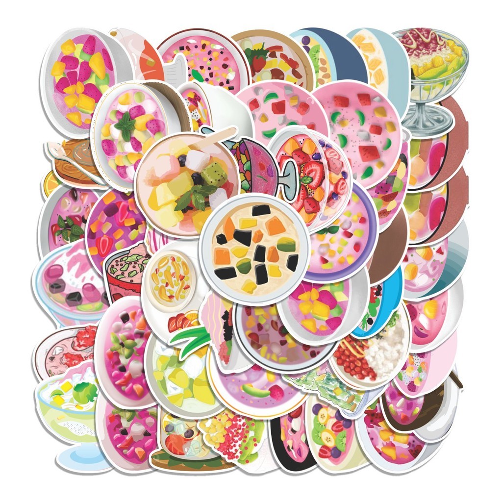 

COD 50 Pcs Stiker ES CAMPUR CARTOON Lucu Anti Air Untuk Dekorasi Notebook Sepeda Skateboard Handphone