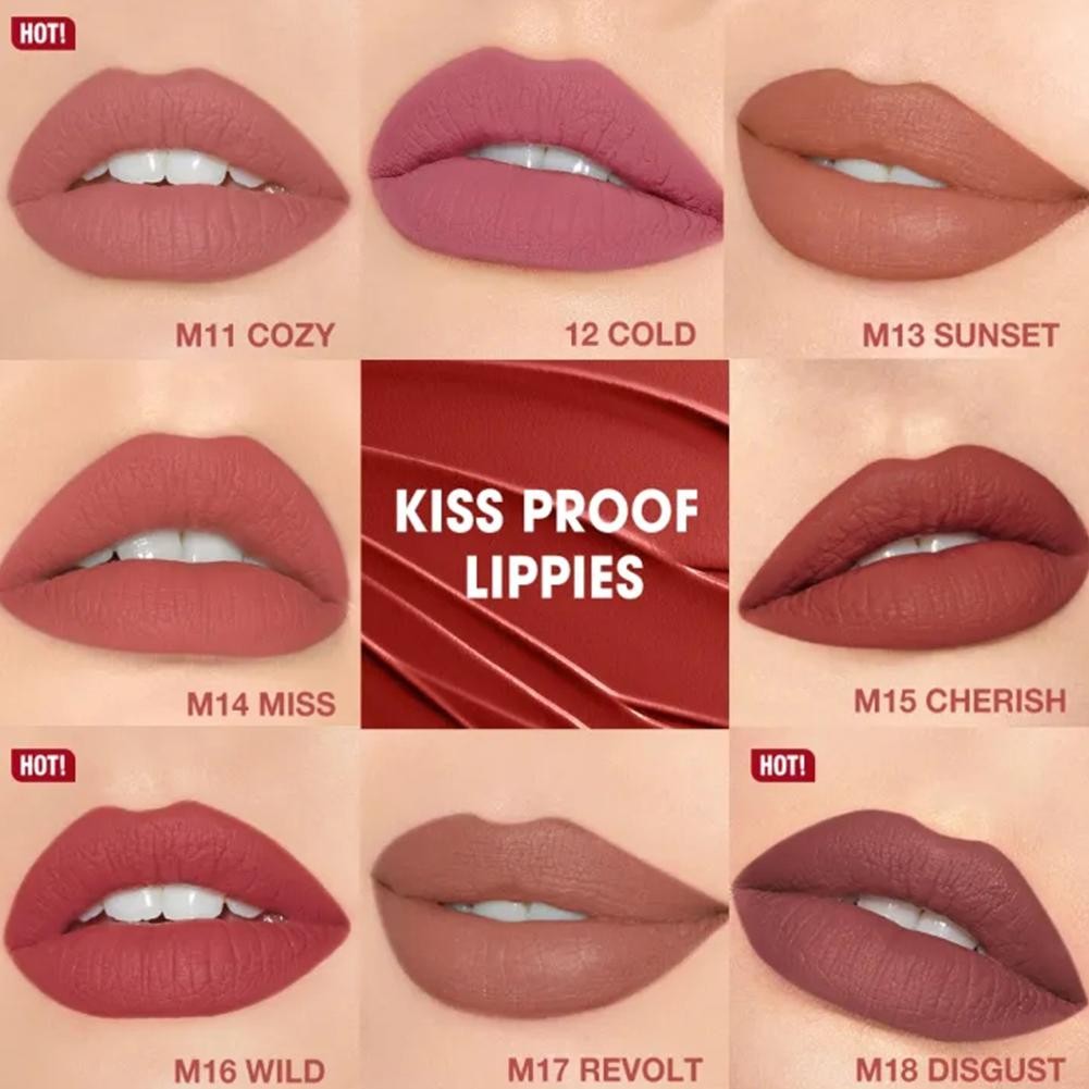 O.TWO.O Soft Nude Lipstick Lip Balm Long Lasting Waterproof 8 Colour Lipstick