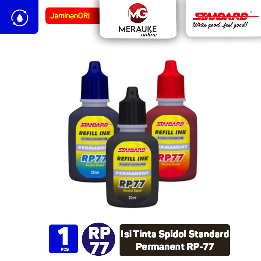 

Isi Tinta Spidol Standard Permanent RP-77 20ml Warna