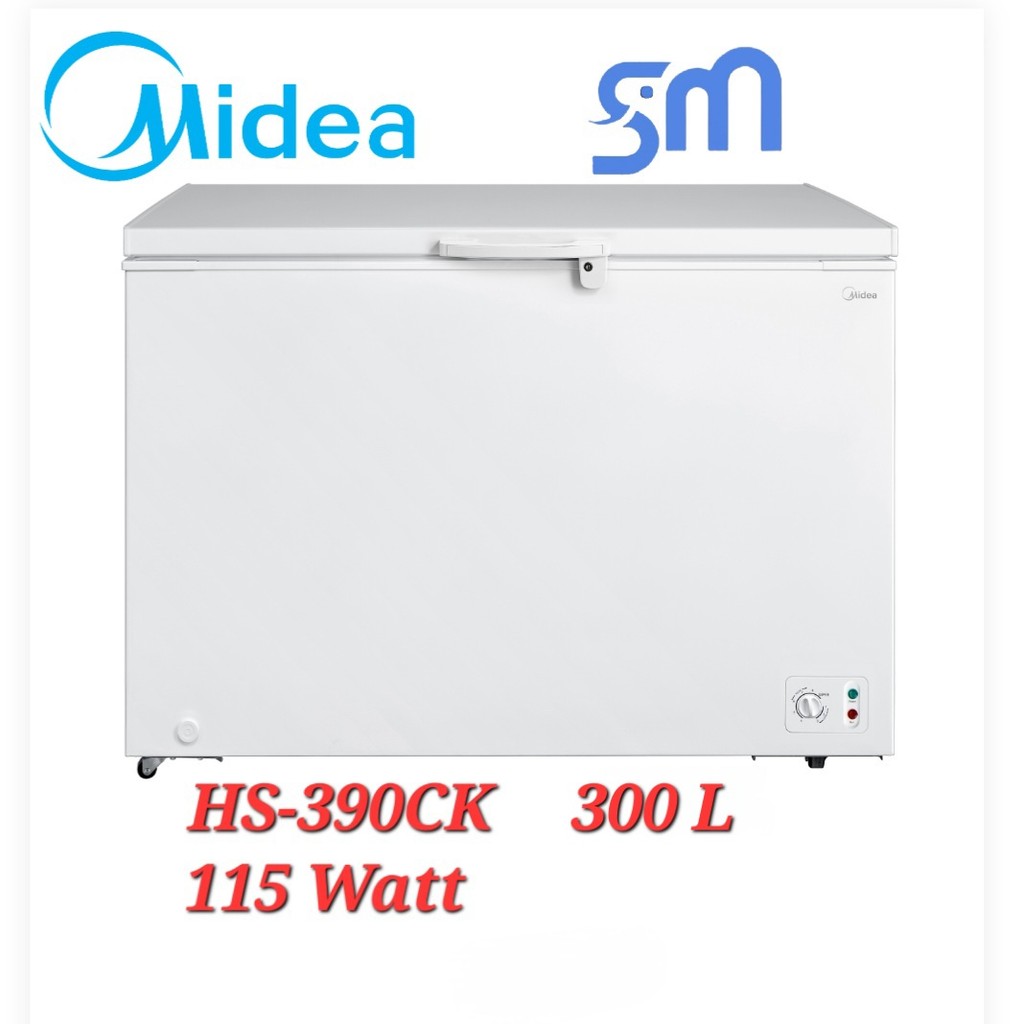 Chest Freezer Midea HS-390CK 300 Liter HS 390 CK Freezer Box