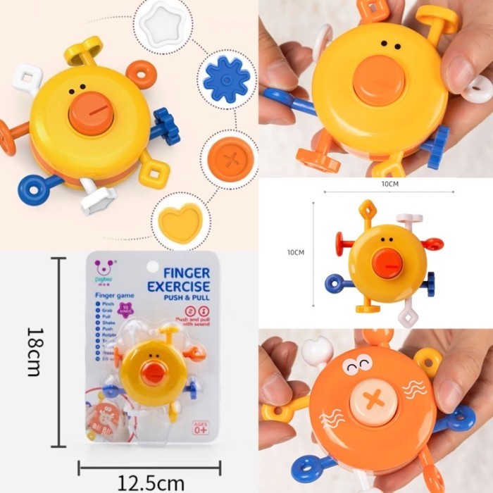 mainan montessori anak mainan motorik anak usia 1 tahun kado anak bayi - Crab