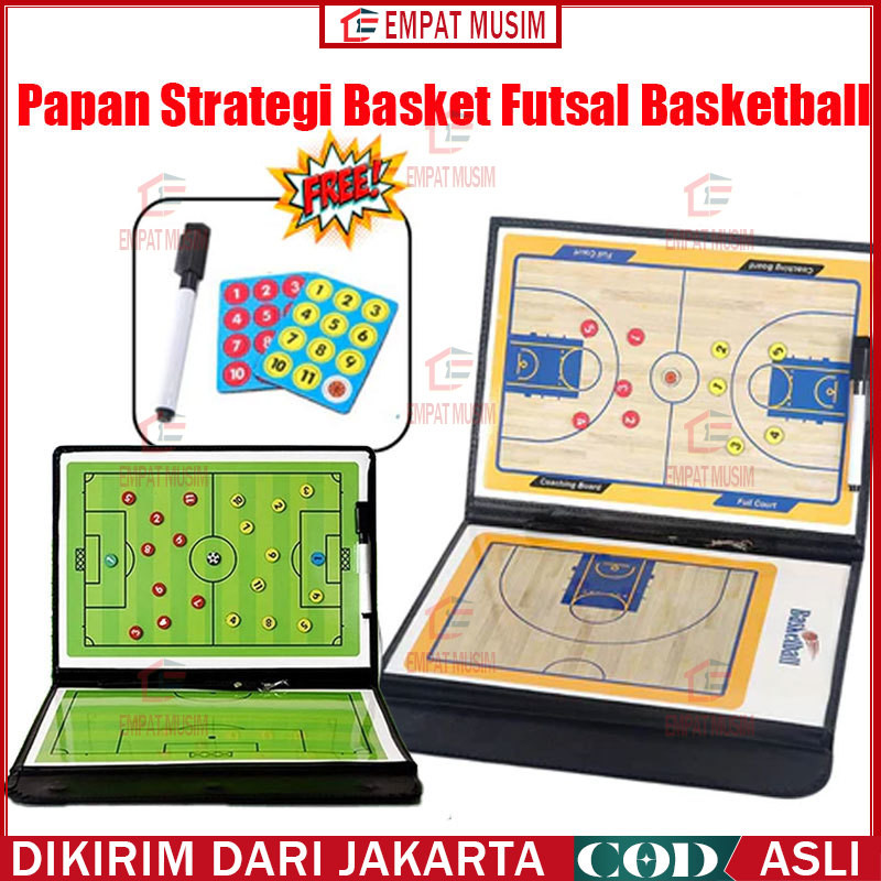Papan Strategi Basket Strategy Board Futsal Pelatih Basket Papan Taktik Pelatihan Basket BasketBall 