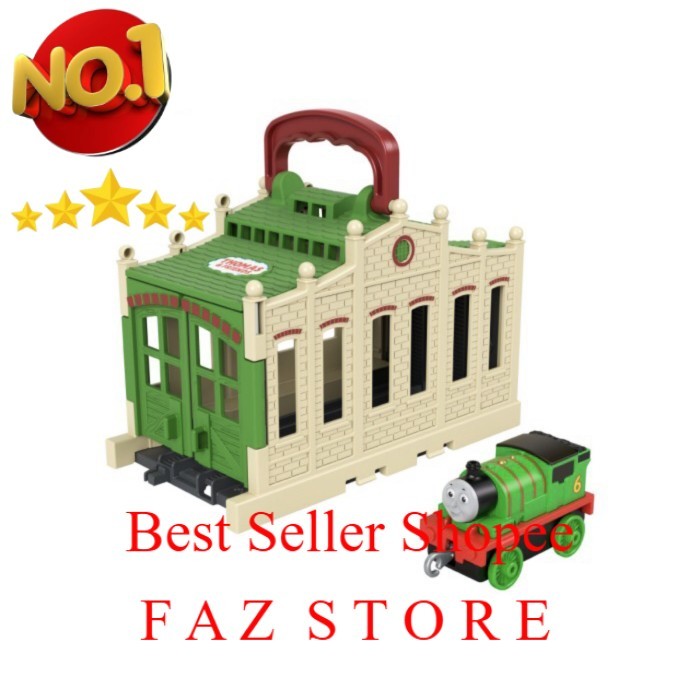 Toy Thomas and Friends Push Along  Connect and Go Percy Shed FAZ Store