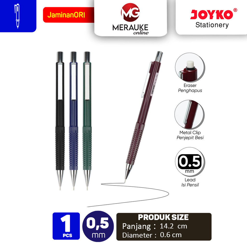 

Pensil Mekanik JOYKO MP-58 Metal Clip 0.5mm