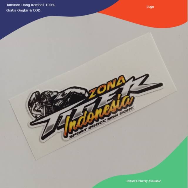 

Stiker Zona Tiger Indonesia Ritrama Cutting Laminasi Glossy Min. Order 20 ribu
