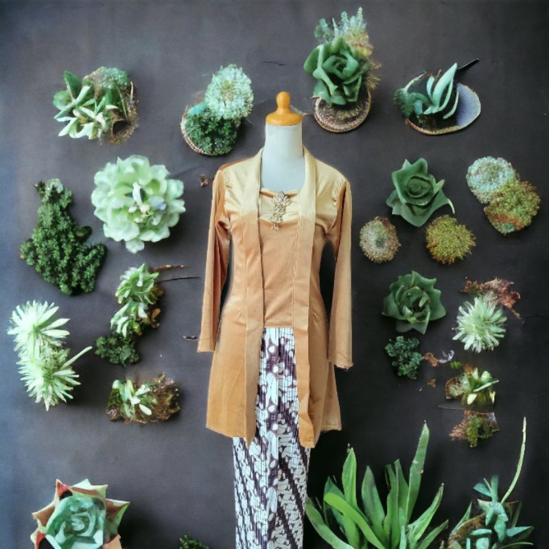 Baju Kebaya Tunik Bludru Kutu Baru Panjang Selutut Termurah