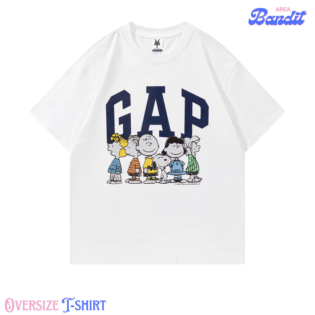 BANDITAREA "the peanuts gap" Oversized T-shirt / vintage tee / Kaos oversize / atasan