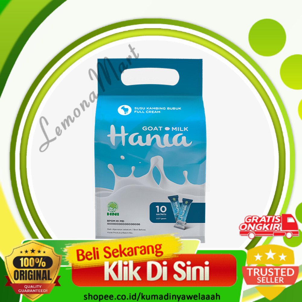 

Hania FULLCREAM - Susu Kambing - HNI HPAI HK0-Lemonamart